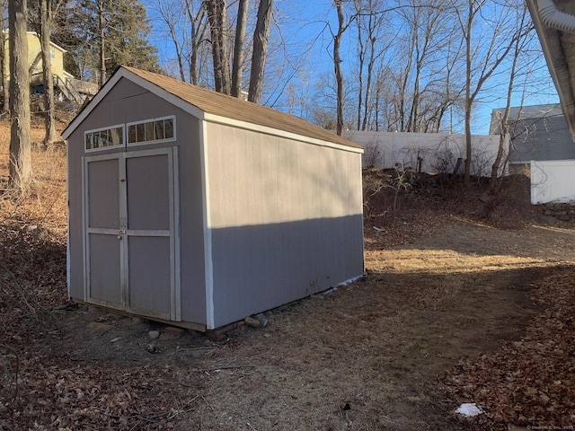 view of outbuilding