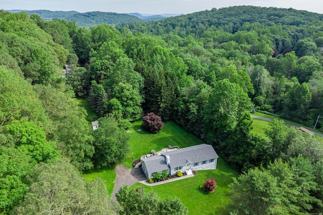 48 Bear Mountain Rd, Danbury, CT 06811 - view of subject property with a heavily wooded area