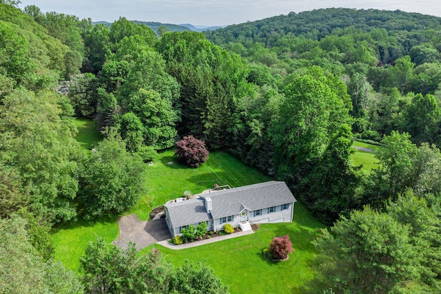 48 Bear Mountain Rd, Danbury, CT 06811 - view of property location with a heavily wooded area