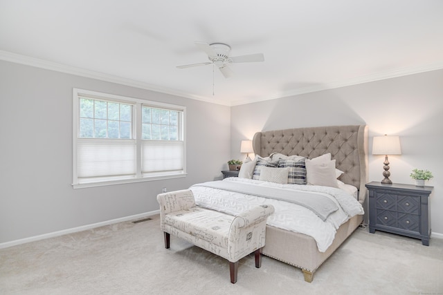 48 Bear Mountain Rd, Danbury, CT 06811 - bedroom featuring crown molding, light carpet, and ceiling fan