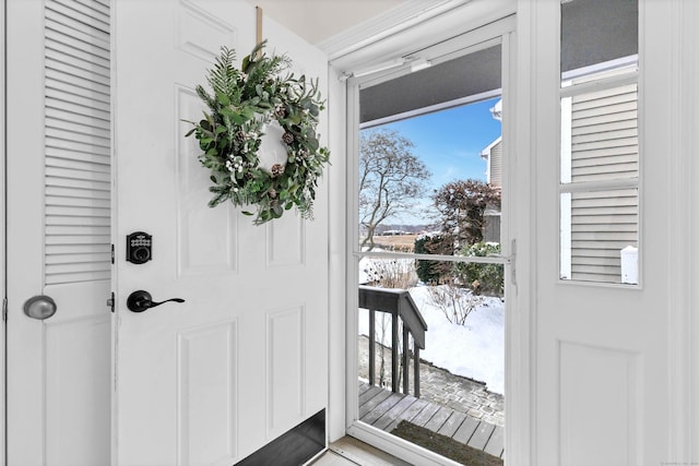 view of doorway to outside