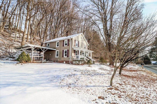 view of front of property