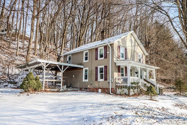 view of front of property