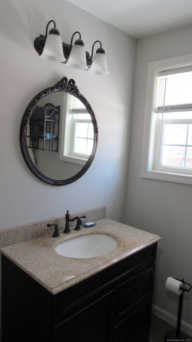 bathroom featuring vanity