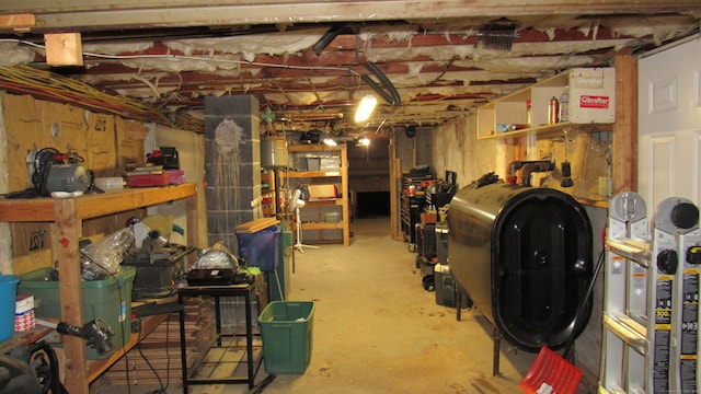 view of basement