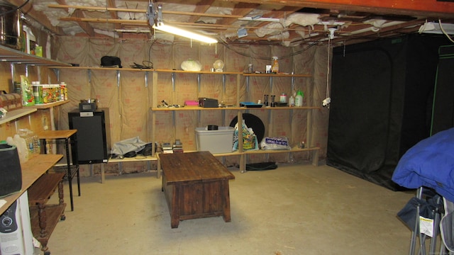 view of basement