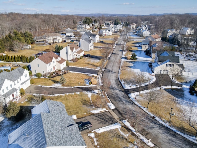 bird's eye view featuring a residential view