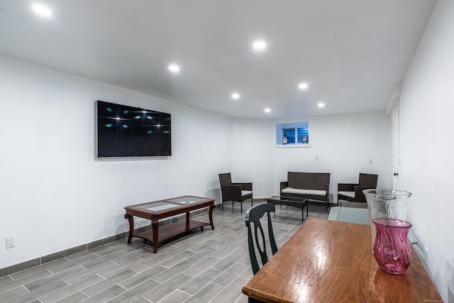 interior space featuring light hardwood / wood-style flooring