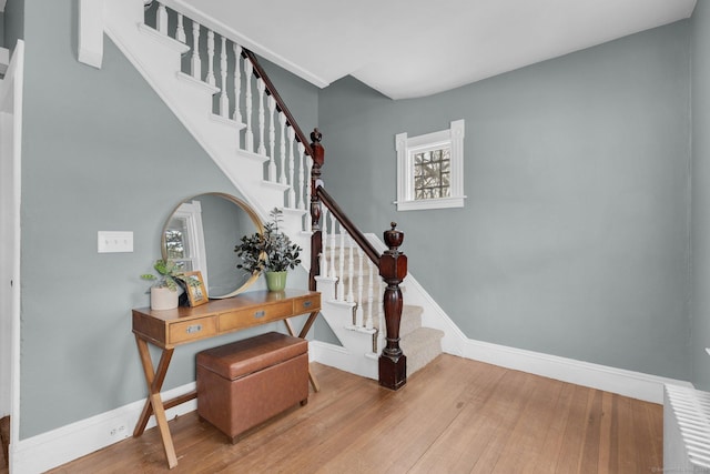 interior space featuring hardwood / wood-style flooring