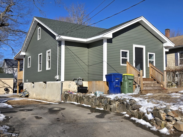 view of front of home