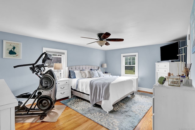 1379 Old N Colony Rd, Meriden, CT 06450 - bedroom featuring light wood-style floors and a ceiling fan
