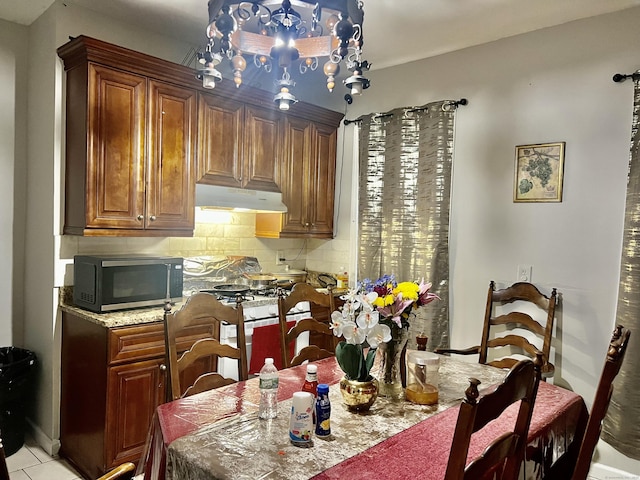 view of dining area