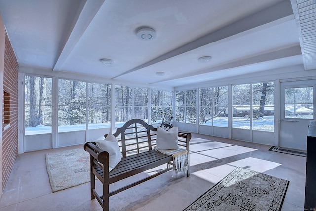 view of sunroom / solarium