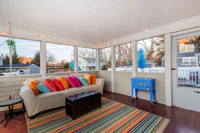 view of sunroom / solarium