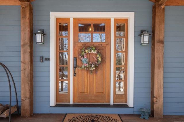 view of entrance to property