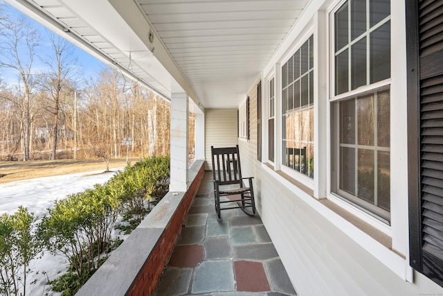 balcony with a porch