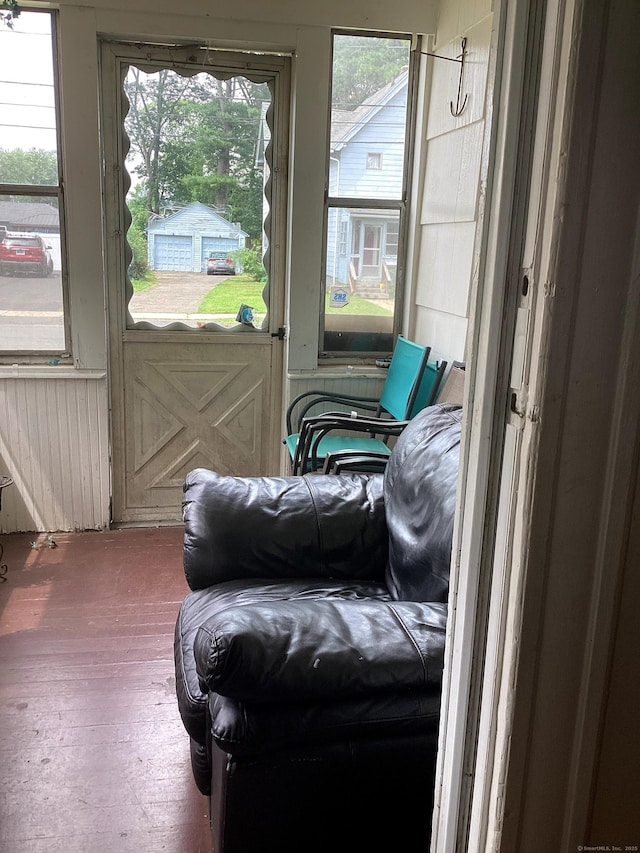 view of doorway to outside