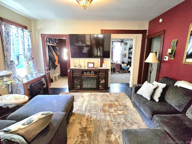 living room with a healthy amount of sunlight