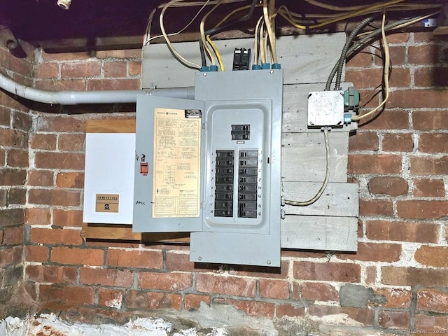 utility room featuring electric panel