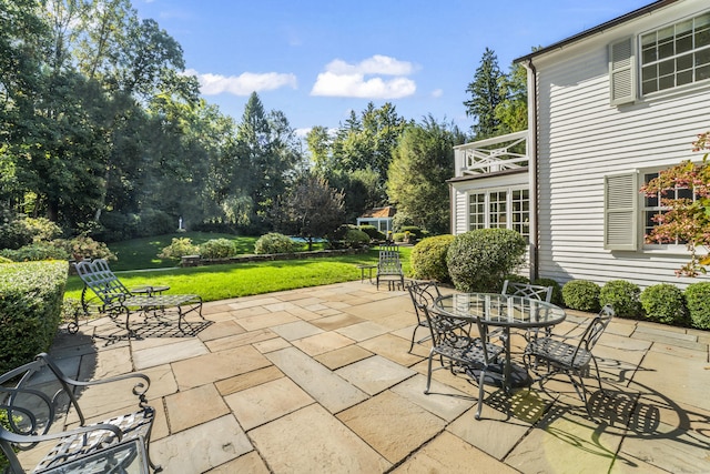 view of patio / terrace with outdoor dining area