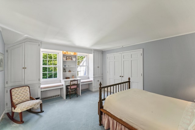 bedroom featuring carpet flooring