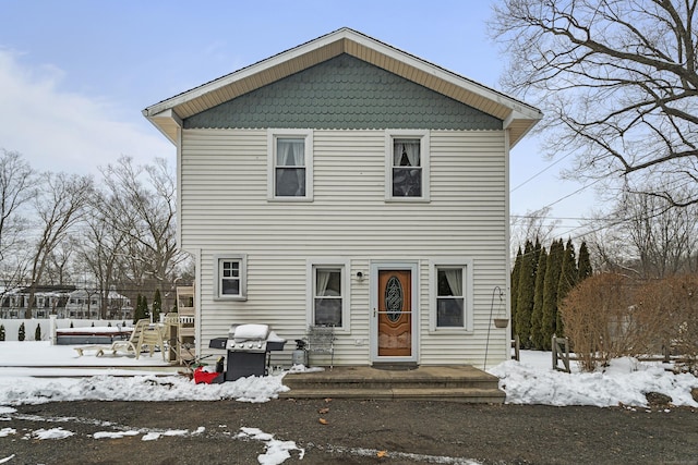 view of front of home