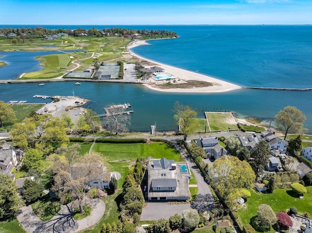 1060 Harbor Rd, Fairfield, CT 06890 - aerial overview of property's location featuring a large body of water