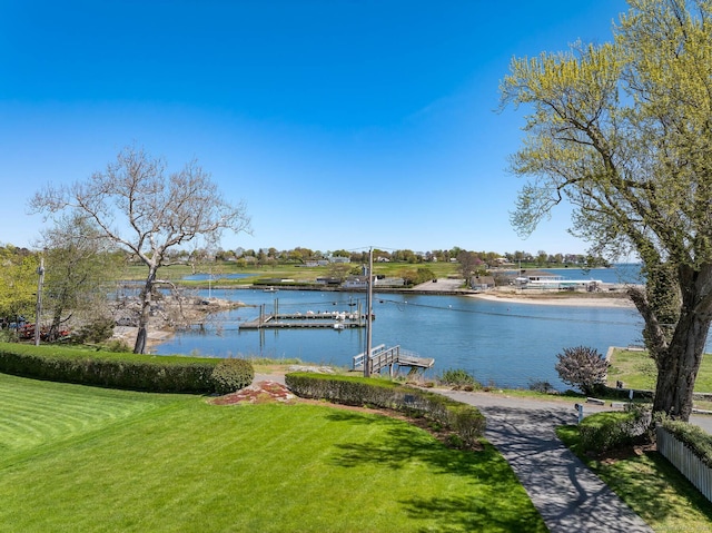 1060 Harbor Rd, Fairfield, CT 06890 - water view with a dock