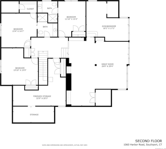 1060 Harbor Rd, Fairfield, CT 06890 - property floor plan