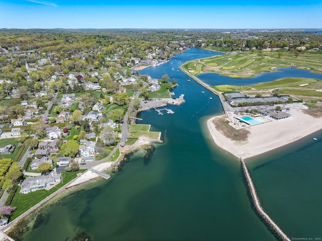 1060 Harbor Rd, Fairfield, CT 06890 - aerial overview of property's location featuring a nearby body of water and nearby suburban area