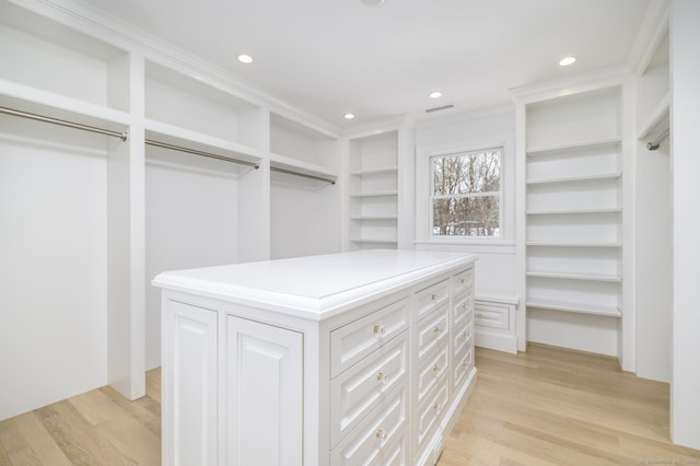 40 Hoyclo Rd, Stamford, CT 06903 - spacious closet featuring visible vents and light wood finished floors