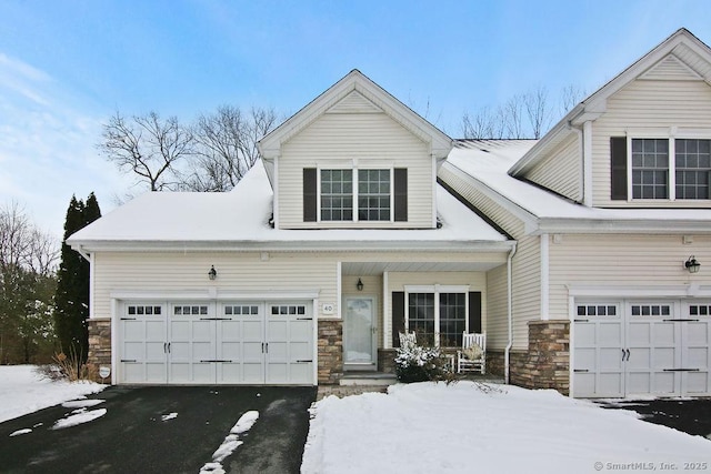 view of front of house featuring a garage