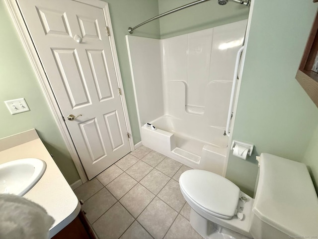 4 Amberly Ln Unit 4, East Lyme, CT 06357 - bathroom featuring toilet, tile patterned floors, vanity, and shower / washtub combination