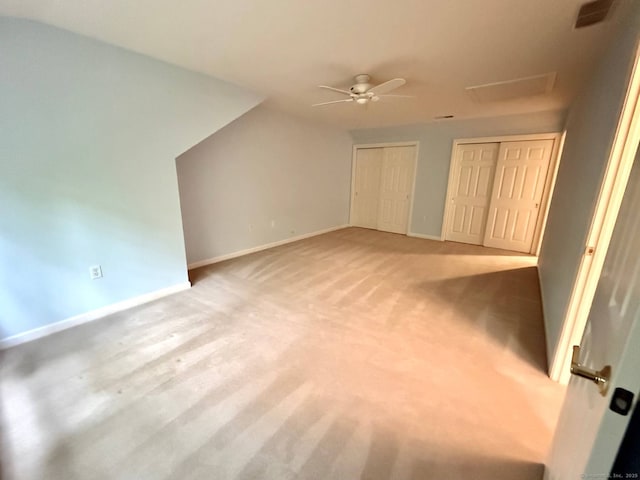 4 Amberly Ln Unit 4, East Lyme, CT 06357 - unfurnished bedroom featuring baseboards, carpet flooring, attic access, and multiple closets