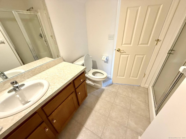 4 Amberly Ln Unit 4, East Lyme, CT 06357 - full bath featuring a stall shower, vanity, toilet, and tile patterned flooring