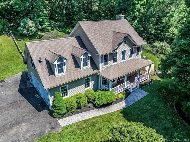 birds eye view of property