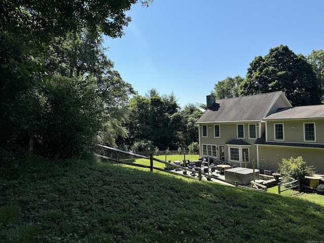 view of yard with a patio