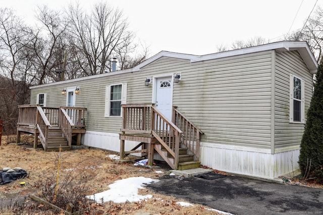 view of manufactured / mobile home