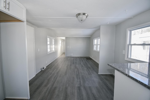 interior space featuring dark wood-type flooring