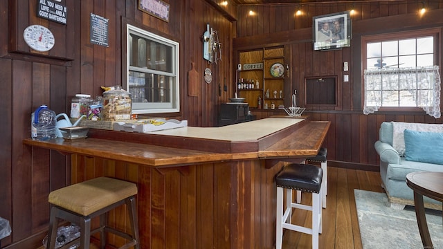 49 Quinebaug Ave, Putnam, CT 06260 - bar with wood walls and wood-type flooring