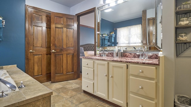49 Quinebaug Ave, Putnam, CT 06260 - full bathroom featuring vanity and stone finish flooring