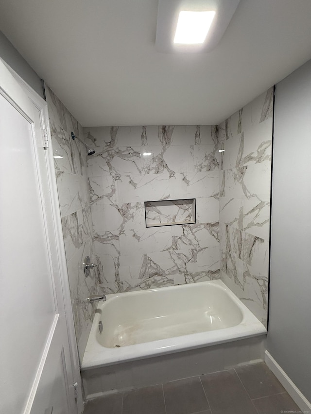 bathroom featuring bathing tub / shower combination