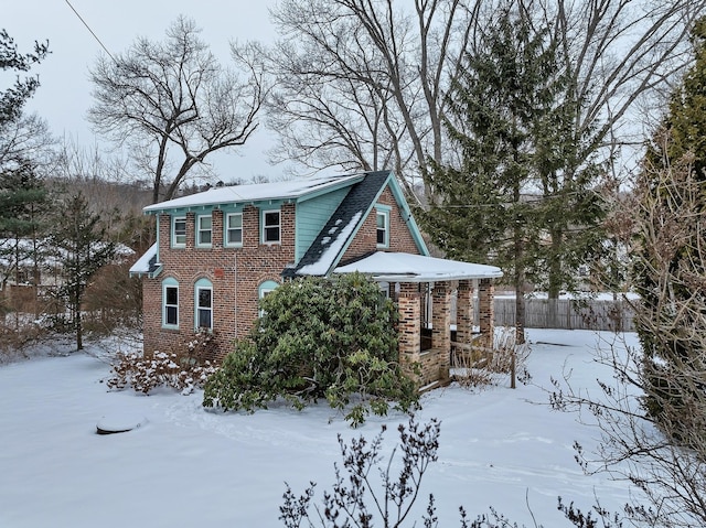 view of front of home