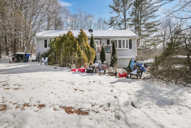 view of front facade featuring an attached garage