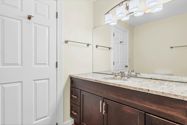 bathroom featuring vanity