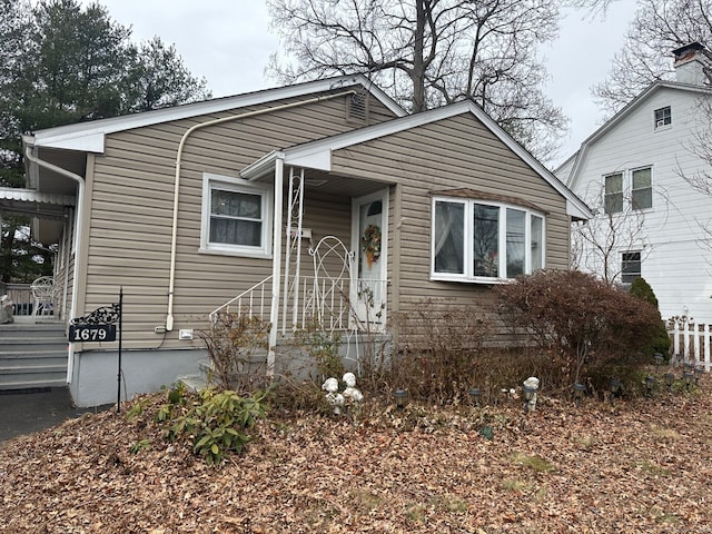 view of front of home