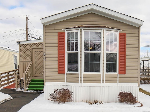 exterior space with fence