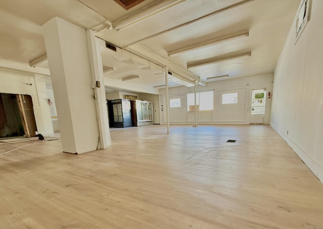 interior space featuring light hardwood / wood-style flooring