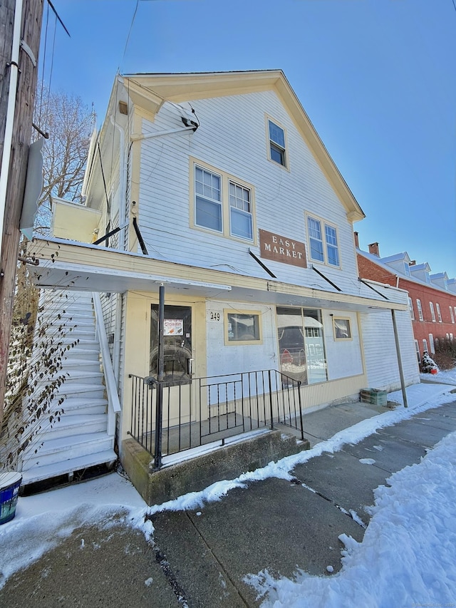 view of front of home with a porch