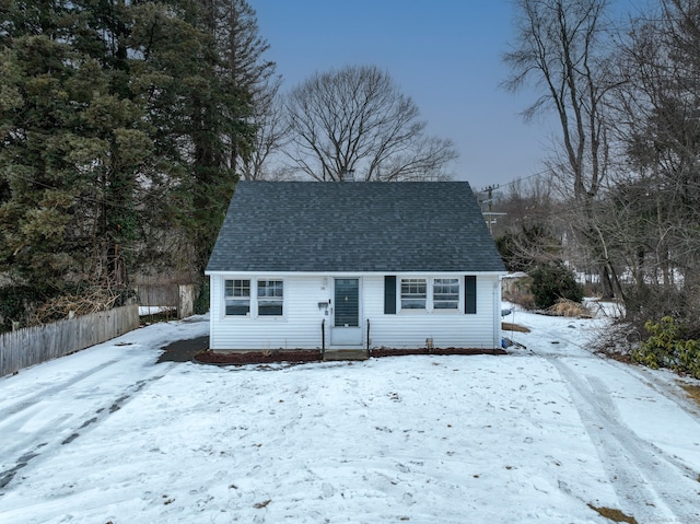 view of front of home